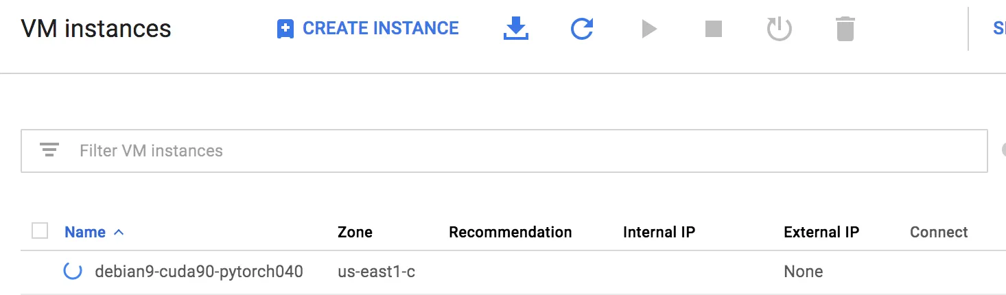 VM creation processing